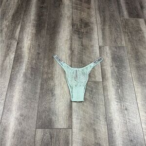 VS‎ Teal Lace Jewel Brazilian Underwear